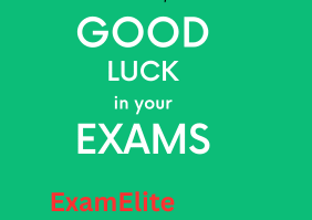 Exam format includes you